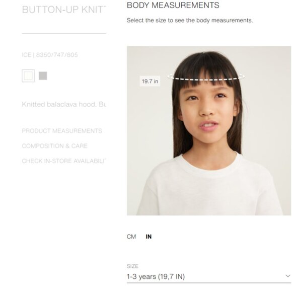 NEW! Zara Baby | Knit Balaclava Hood In Anthacite Grey - Picture 4 of 11